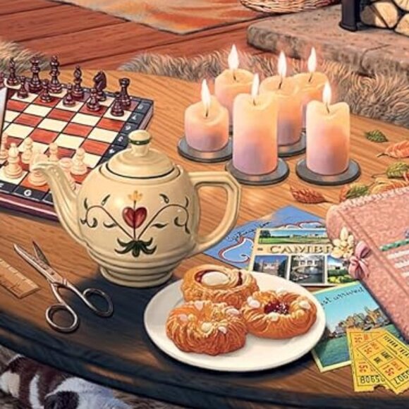 New sealed Ravensburger 500 pcs Large Format Puzzle-Cozy Retreat - Picture 4 of 13
